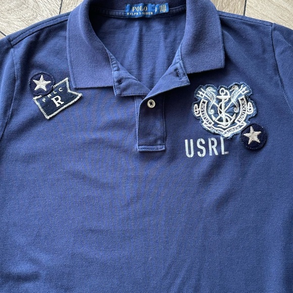 Polo by Ralph Lauren Navy Midi Dress with Patch Accents - Picture 7 of 9